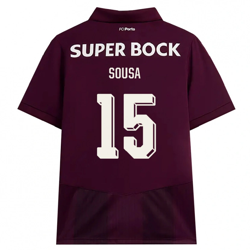 Danxen Herren Vasco Sousa #15 Burgund Weiß Auswärtstrikot Trikot 2026/27 T-Shirt Österreich