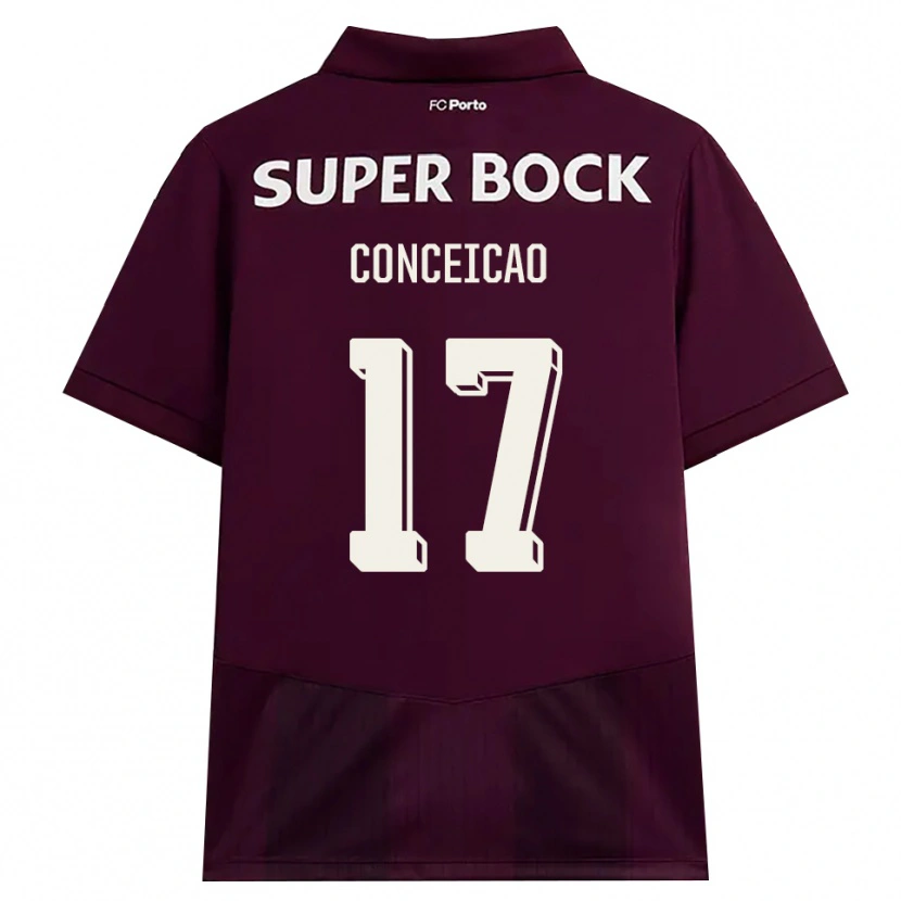 Danxen Herren Rodrigo Conceicao #17 Burgund Weiß Auswärtstrikot Trikot 2026/27 T-Shirt Österreich