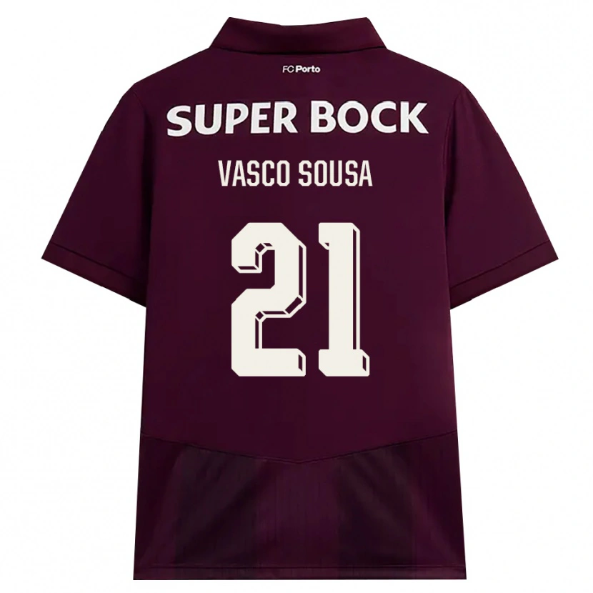 Danxen Herren Vasco Sousa #21 Burgund Weiß Auswärtstrikot Trikot 2026/27 T-Shirt Österreich