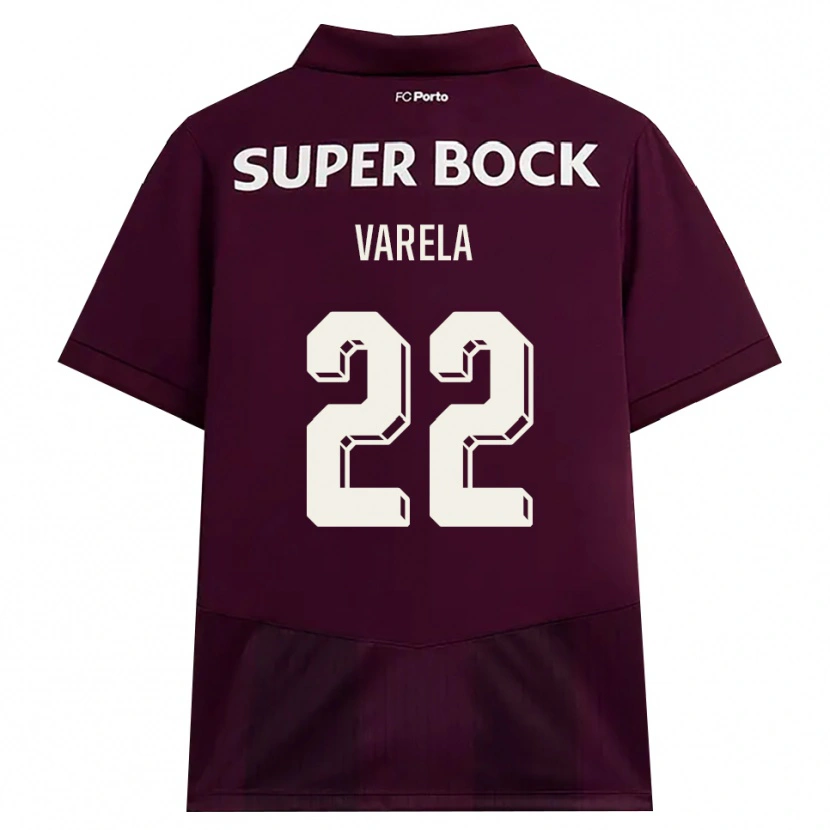 Danxen Herren Alan Varela #22 Burgund Weiß Auswärtstrikot Trikot 2026/27 T-Shirt Österreich