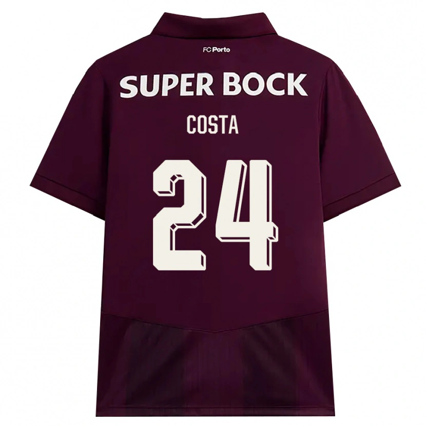Danxen Herren João Costa #24 Burgund Weiß Auswärtstrikot Trikot 2026/27 T-Shirt Österreich