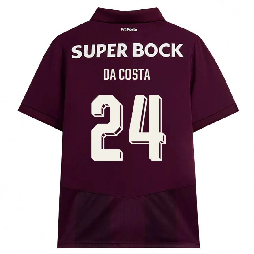 Danxen Herren Seif Da Costa #24 Burgund Weiß Auswärtstrikot Trikot 2026/27 T-Shirt Österreich