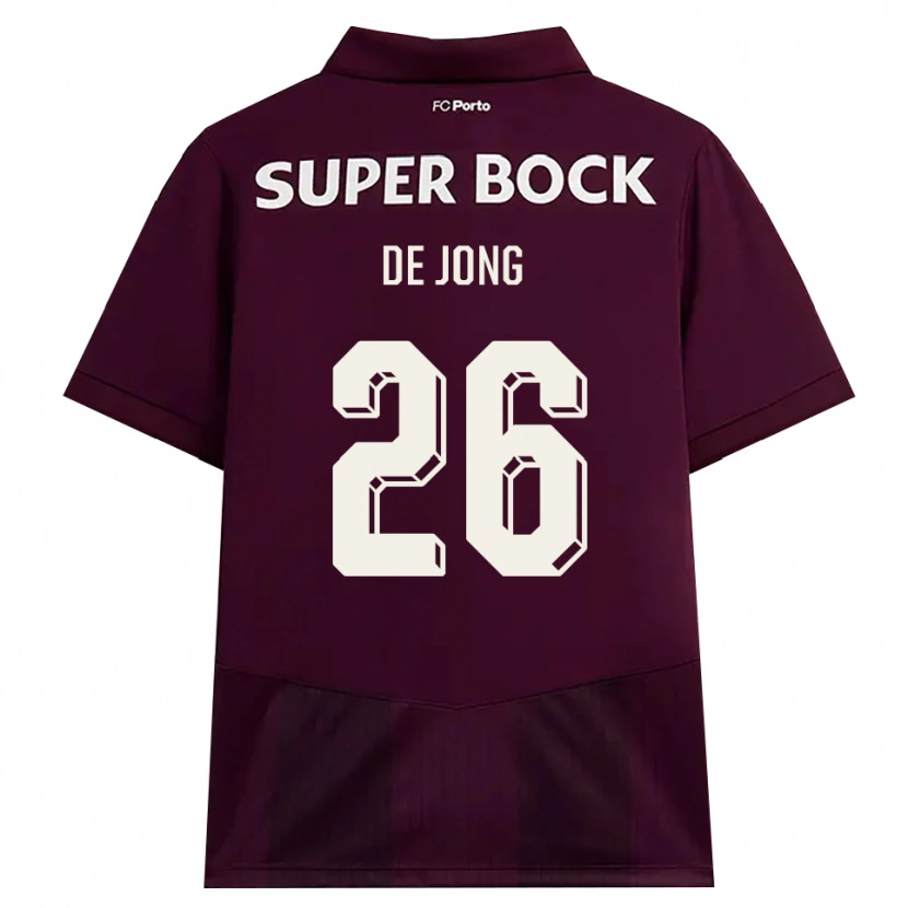 Danxen Herren Luuk De Jong #26 Burgund Weiß Auswärtstrikot Trikot 2026/27 T-Shirt Österreich