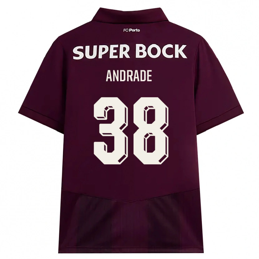 Danxen Herren Fernando Andrade #38 Burgund Weiß Auswärtstrikot Trikot 2026/27 T-Shirt Österreich