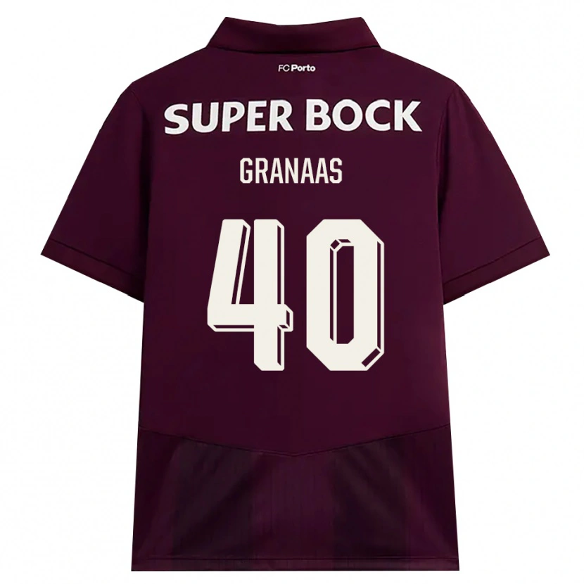 Danxen Herren Eirik Granaas #40 Burgund Weiß Auswärtstrikot Trikot 2026/27 T-Shirt Österreich