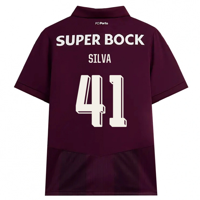 Danxen Herren Gonçalo Silva #41 Burgund Weiß Auswärtstrikot Trikot 2026/27 T-Shirt Österreich