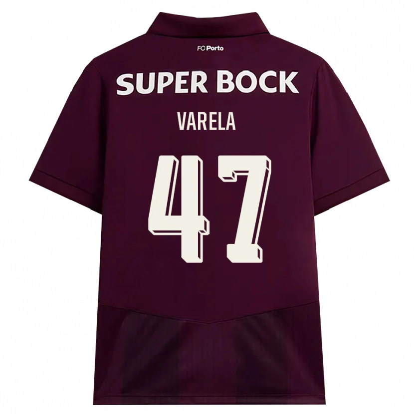 Danxen Herren Cardoso Varela #47 Burgund Weiß Auswärtstrikot Trikot 2026/27 T-Shirt Österreich