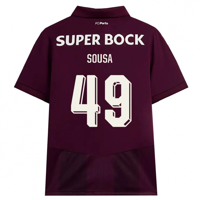 Danxen Herren Gonçalo Sousa #49 Burgund Weiß Auswärtstrikot Trikot 2026/27 T-Shirt Österreich