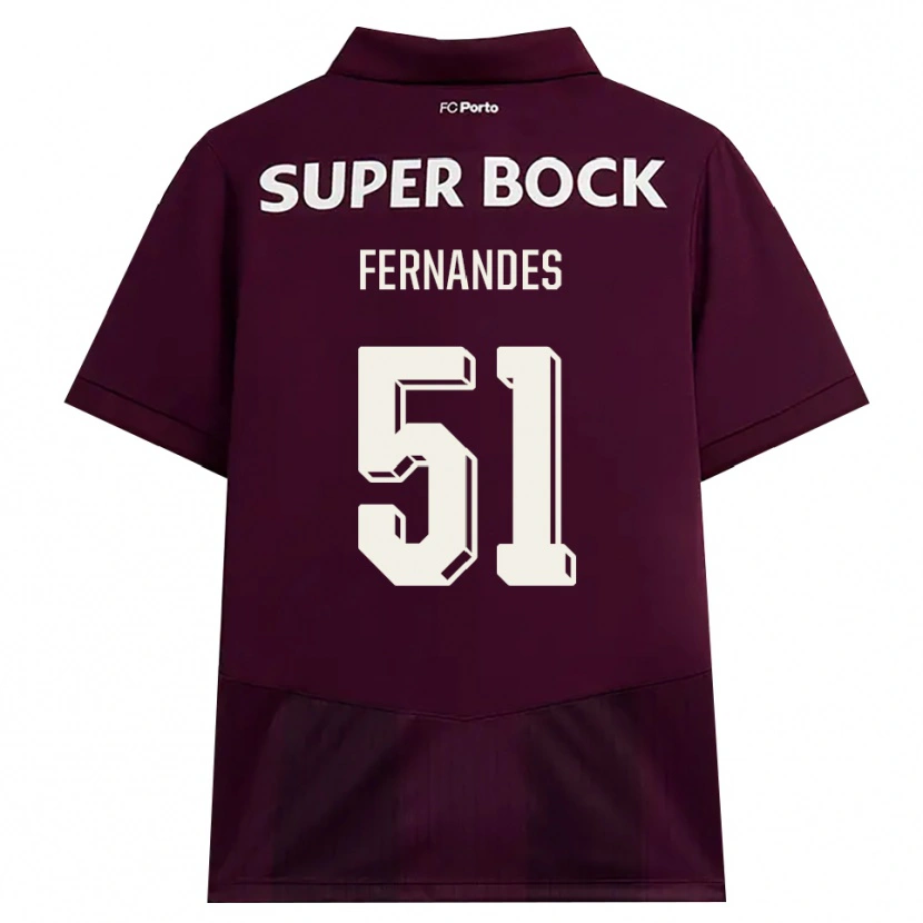 Danxen Herren Diogo Fernandes #51 Burgund Weiß Auswärtstrikot Trikot 2026/27 T-Shirt Österreich