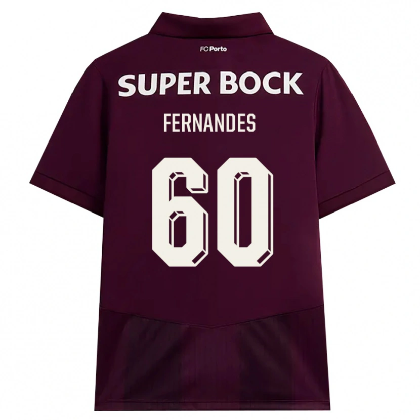 Danxen Herren Francisco Fernandes #60 Burgund Weiß Auswärtstrikot Trikot 2026/27 T-Shirt Österreich