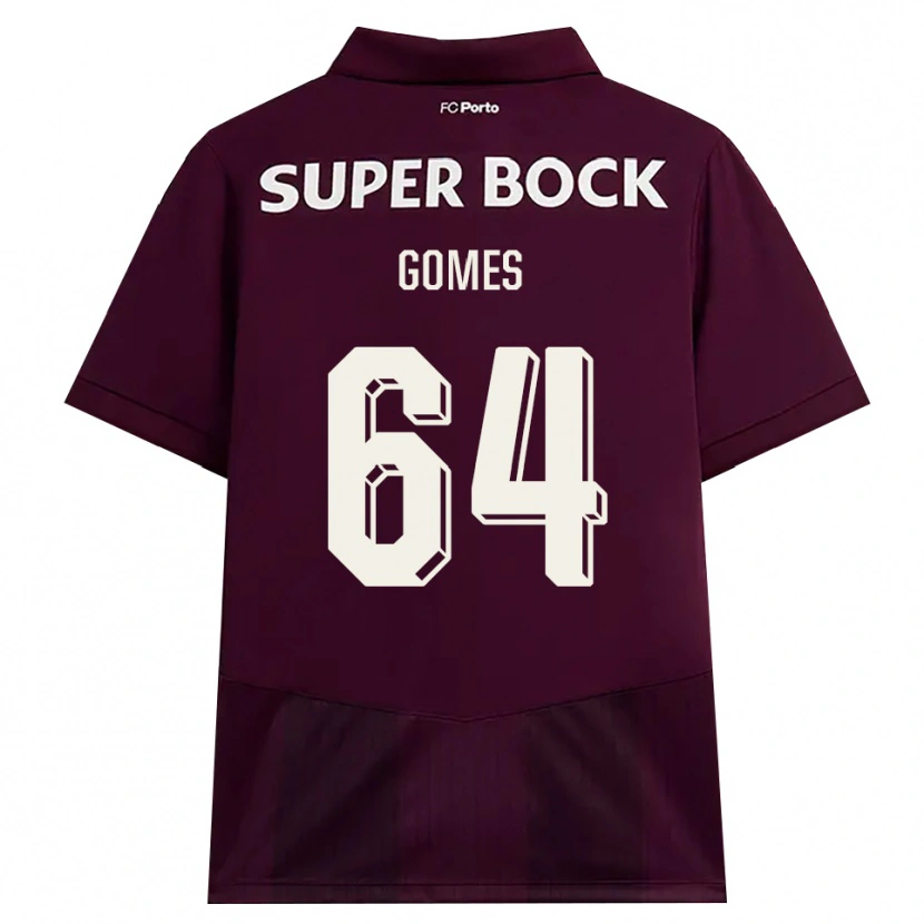 Danxen Herren Luís Gomes #64 Burgund Weiß Auswärtstrikot Trikot 2026/27 T-Shirt Österreich