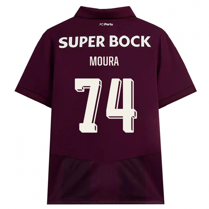 Danxen Herren Francisco Moura #74 Burgund Weiß Auswärtstrikot Trikot 2026/27 T-Shirt Österreich
