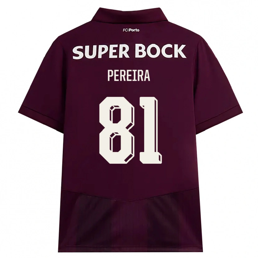 Danxen Herren Martim Pereira #81 Burgund Weiß Auswärtstrikot Trikot 2026/27 T-Shirt Österreich