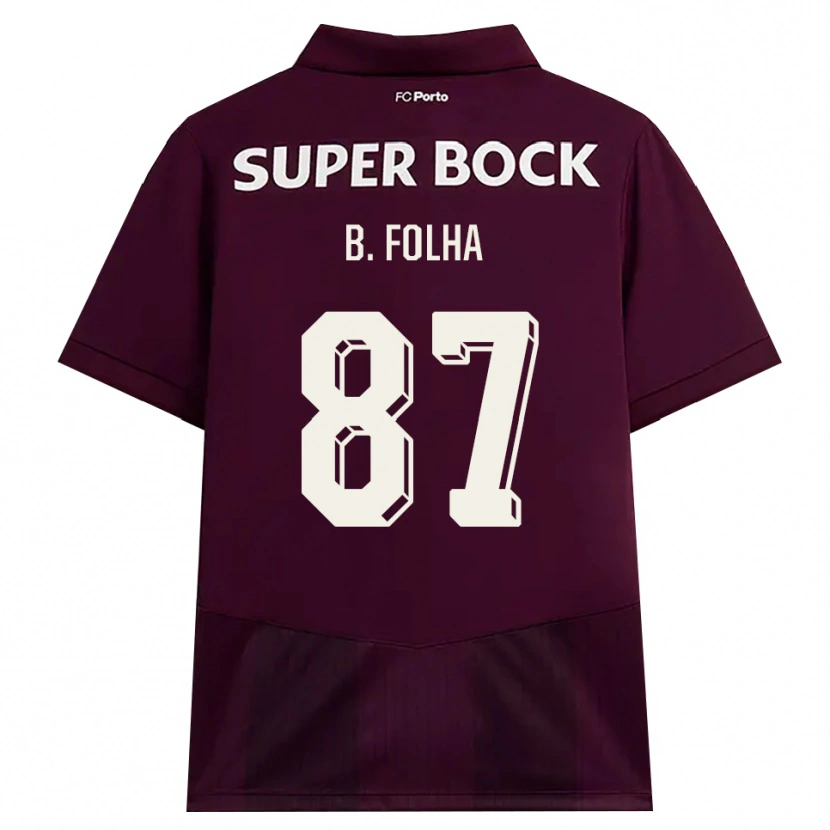 Danxen Herren Bernardo Folha #87 Burgund Weiß Auswärtstrikot Trikot 2026/27 T-Shirt Österreich