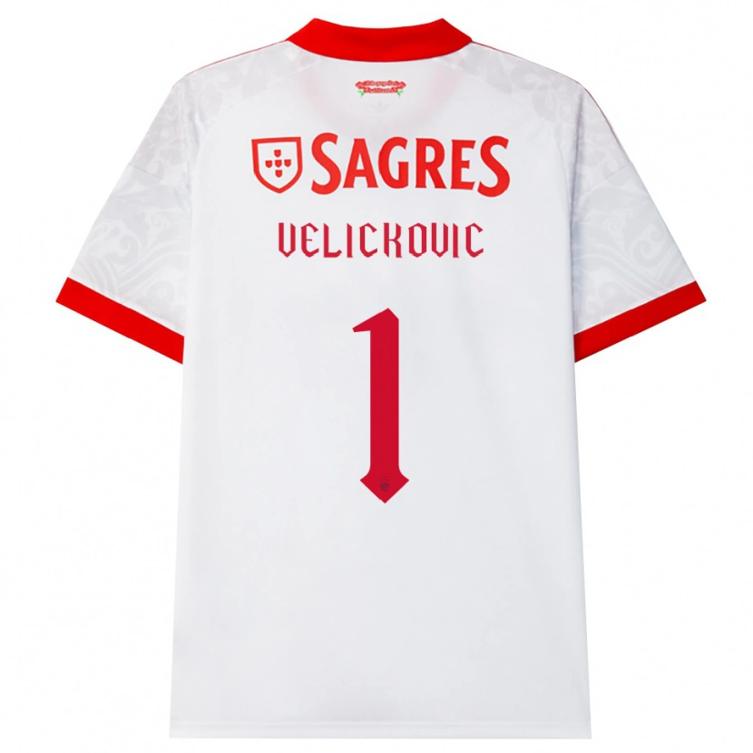 Danxen Herren Luka Velickovic #1 Weiß Rot Gelb Auswärtstrikot Trikot 2026/27 T-Shirt Österreich