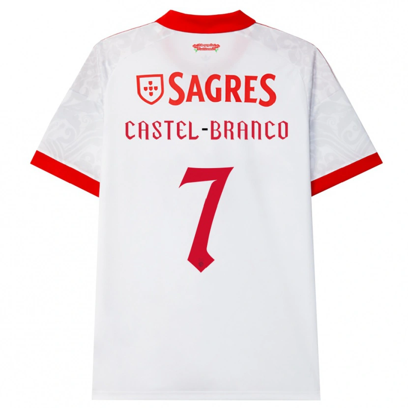 Danxen Herren Diego Castel-Branco #7 Weiß Rot Gelb Auswärtstrikot Trikot 2026/27 T-Shirt Österreich