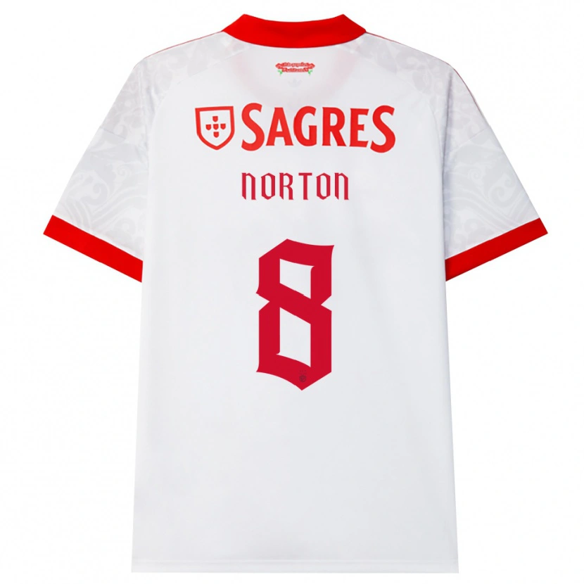 Danxen Herren Andreia Norton #8 Weiß Rot Gelb Auswärtstrikot Trikot 2026/27 T-Shirt Österreich