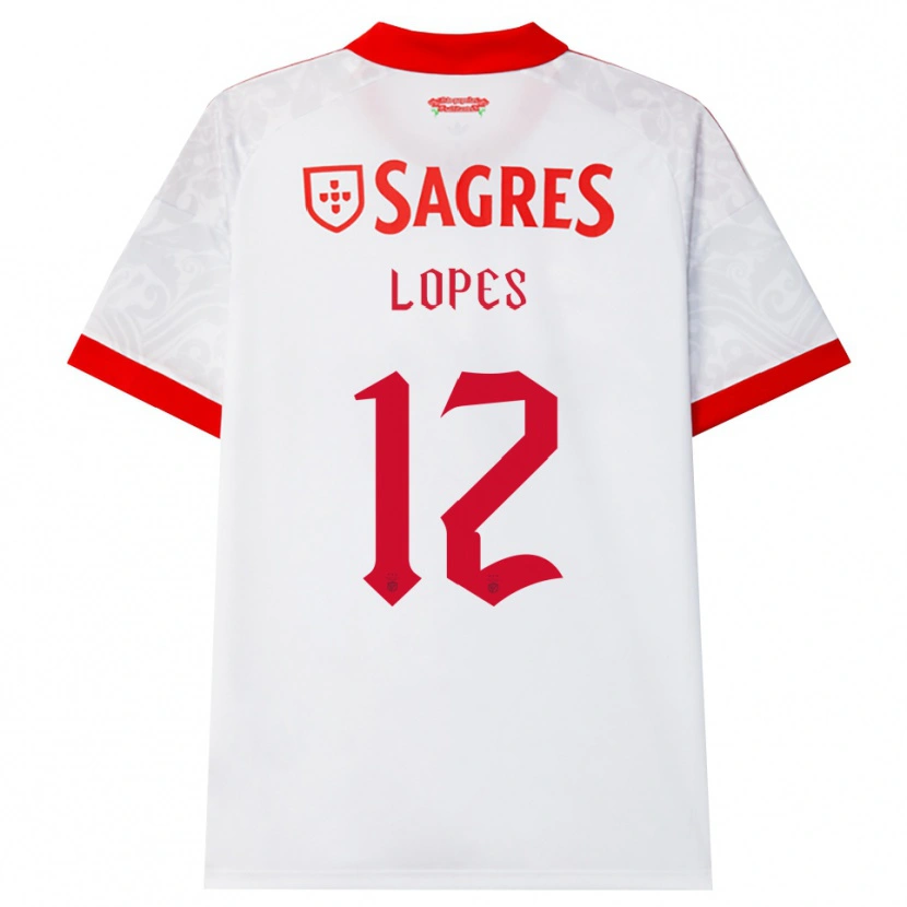 Danxen Herren Leonardo Lopes #12 Weiß Rot Gelb Auswärtstrikot Trikot 2026/27 T-Shirt Österreich
