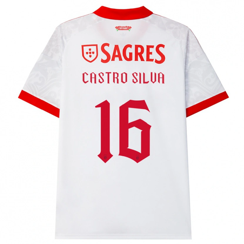 Danxen Herren Guilherme Castro #16 Weiß Rot Gelb Auswärtstrikot Trikot 2026/27 T-Shirt Österreich