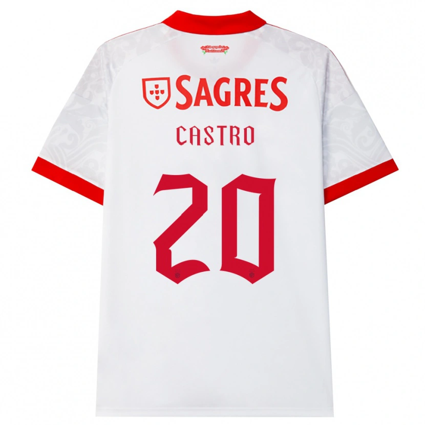 Danxen Herren Guilherme Castro #20 Weiß Rot Gelb Auswärtstrikot Trikot 2026/27 T-Shirt Österreich