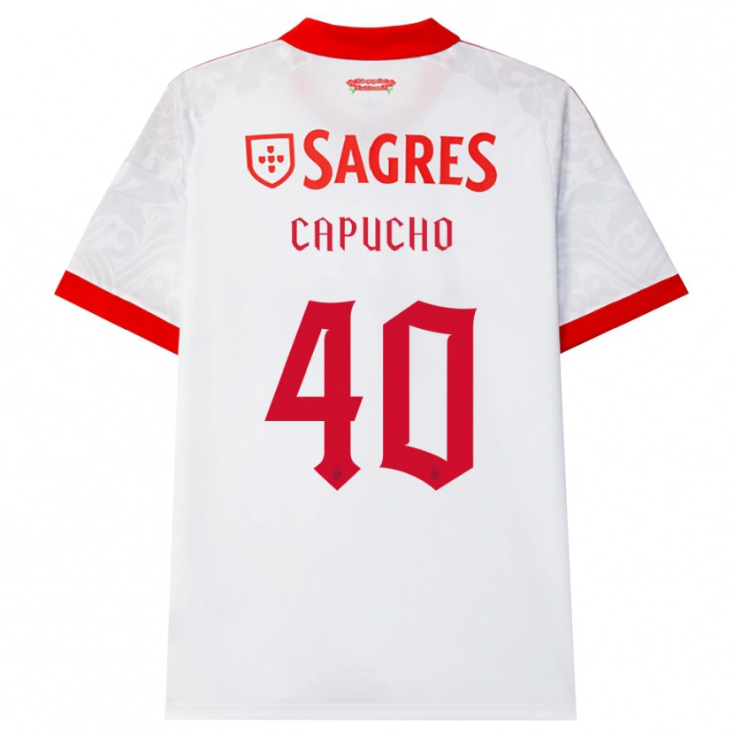 Danxen Herren João Capucho #40 Weiß Rot Gelb Auswärtstrikot Trikot 2026/27 T-Shirt Österreich