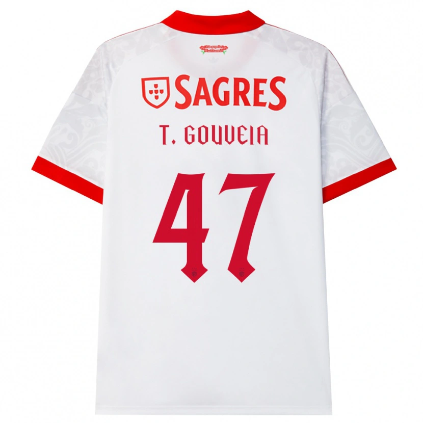 Danxen Herren Tiago Gouveia #47 Weiß Rot Gelb Auswärtstrikot Trikot 2026/27 T-Shirt Österreich