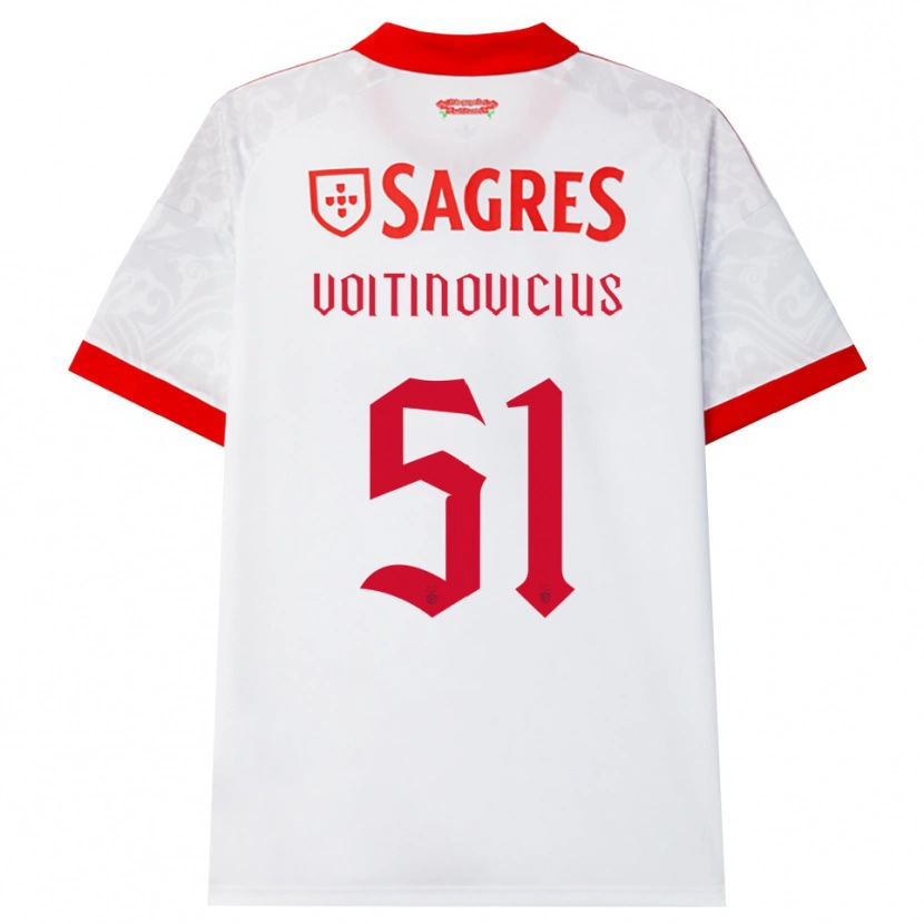 Danxen Herren Arnas Voitinovičius #51 Weiß Rot Gelb Auswärtstrikot Trikot 2026/27 T-Shirt Österreich