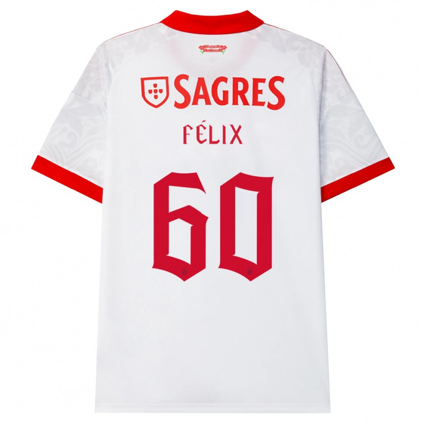 Danxen Herren Nuno Félix #60 Weiß Rot Gelb Auswärtstrikot Trikot 2026/27 T-Shirt Österreich