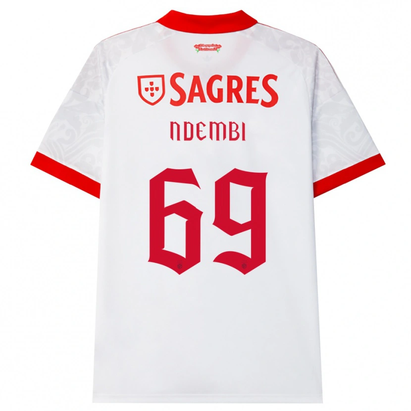 Danxen Herren Michée Ndembi #69 Weiß Rot Gelb Auswärtstrikot Trikot 2026/27 T-Shirt Österreich