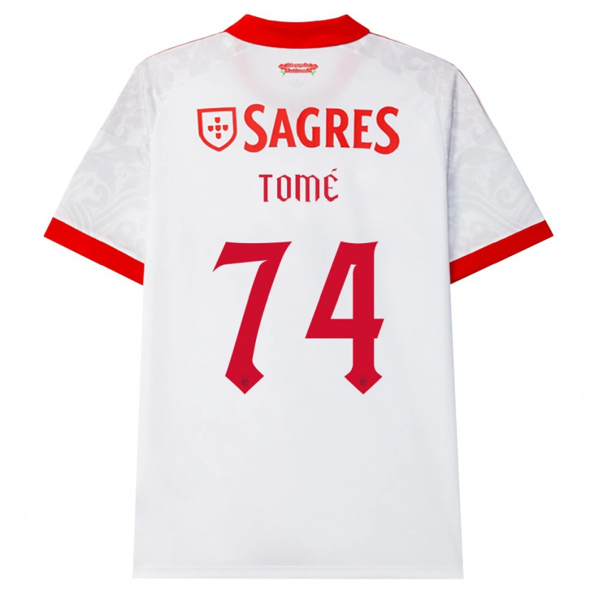 Danxen Herren Olivio Tomé #74 Weiß Rot Gelb Auswärtstrikot Trikot 2026/27 T-Shirt Österreich