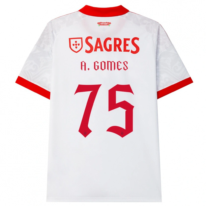 Danxen Herren André Gomes #75 Weiß Rot Gelb Auswärtstrikot Trikot 2026/27 T-Shirt Österreich