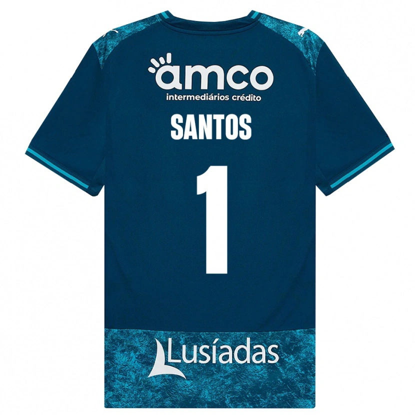 Danxen Herren Matheus Santos #1 Dunkelschiefergrau Mitteltuerkis Auswärtstrikot Trikot 2026/27 T-Shirt Österreich