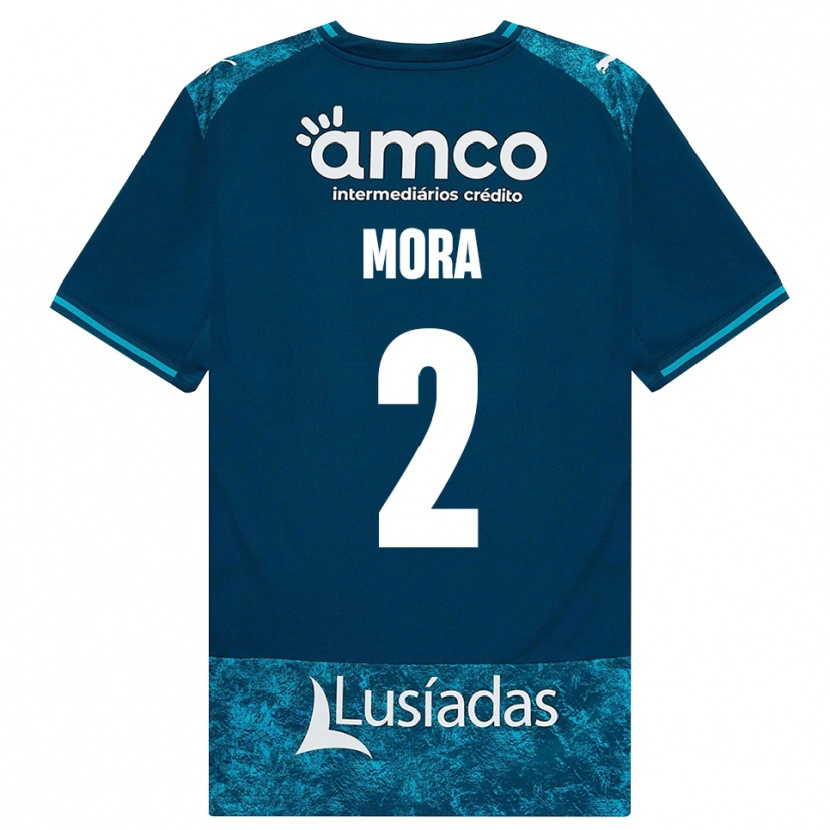 Danxen Herren Ziad Mora #2 Dunkelschiefergrau Mitteltuerkis Auswärtstrikot Trikot 2026/27 T-Shirt Österreich