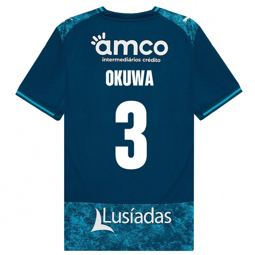 Danxen Herren Temi Okuwa #3 Dunkelschiefergrau Mitteltuerkis Auswärtstrikot Trikot 2026/27 T-Shirt Österreich