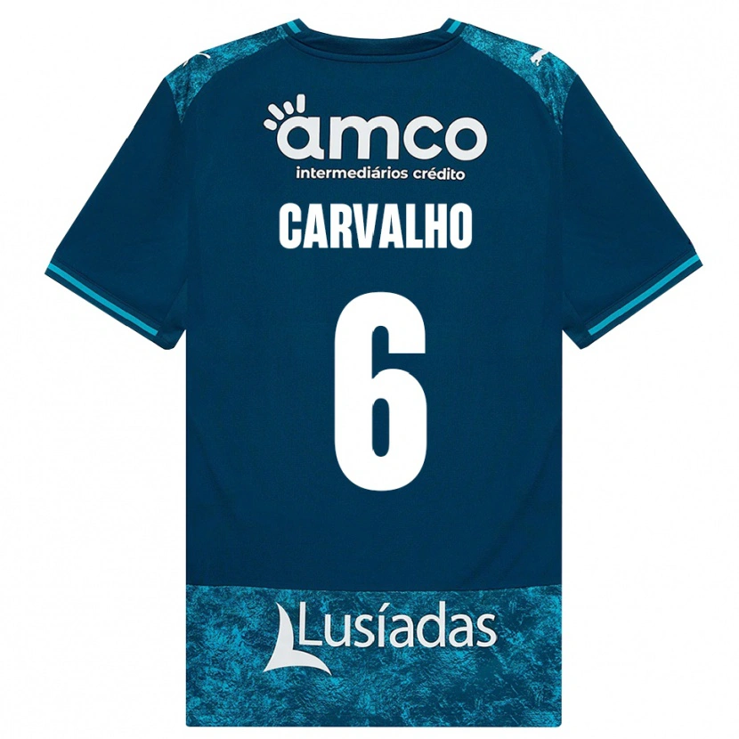 Danxen Herren Vítor Carvalho #6 Dunkelschiefergrau Mitteltuerkis Auswärtstrikot Trikot 2026/27 T-Shirt Österreich