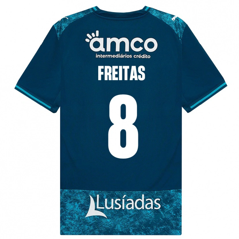 Danxen Herren Mylena Freitas #8 Dunkelschiefergrau Mitteltuerkis Auswärtstrikot Trikot 2026/27 T-Shirt Österreich