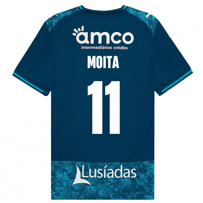 Danxen Herren Carlos Moita #11 Dunkelschiefergrau Mitteltuerkis Auswärtstrikot Trikot 2026/27 T-Shirt Österreich
