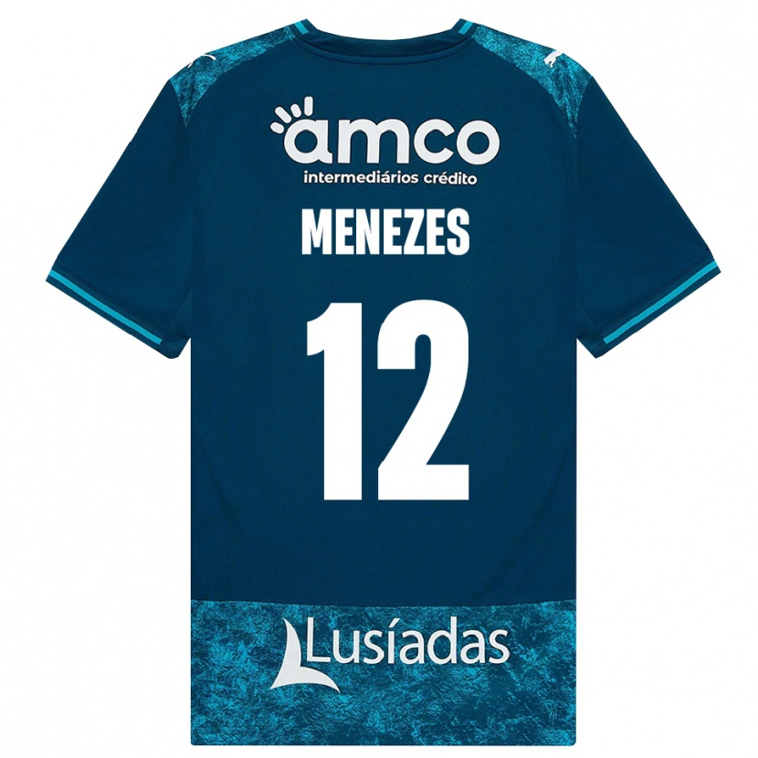Danxen Herren Gabriel Menezes #12 Dunkelschiefergrau Mitteltuerkis Auswärtstrikot Trikot 2026/27 T-Shirt Österreich