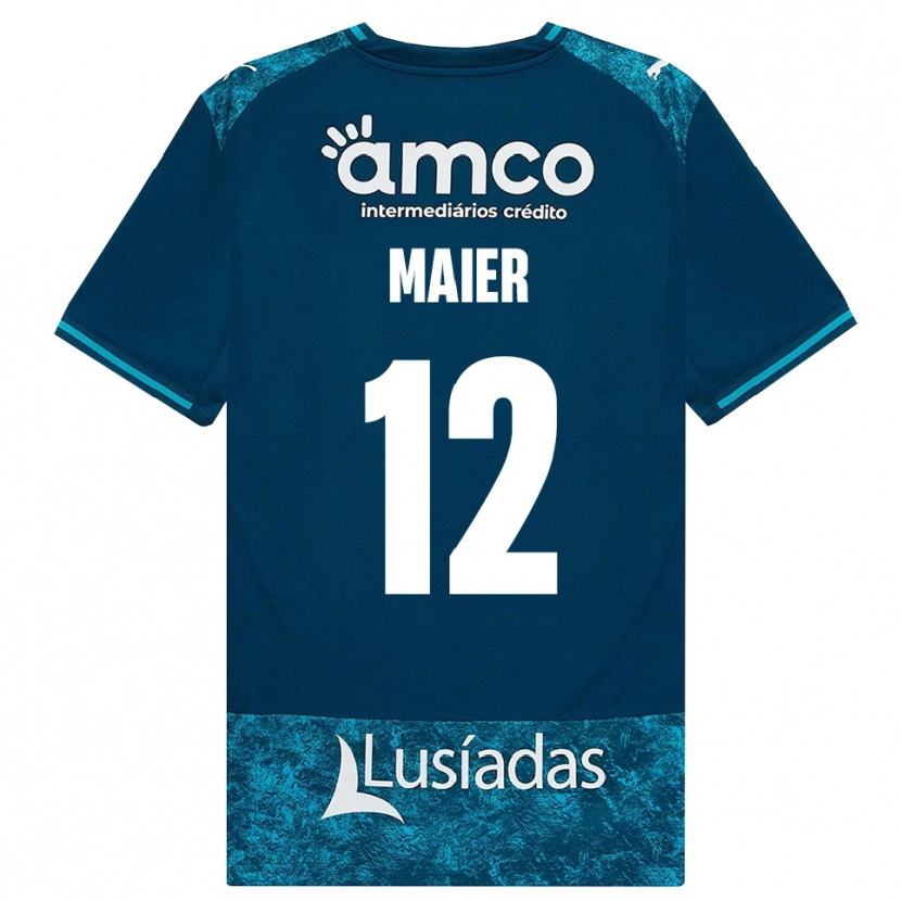 Danxen Herren Merse Maier #12 Dunkelschiefergrau Mitteltuerkis Auswärtstrikot Trikot 2026/27 T-Shirt Österreich