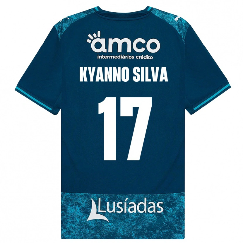Danxen Herren Kyanno Silva #17 Dunkelschiefergrau Mitteltuerkis Auswärtstrikot Trikot 2026/27 T-Shirt Österreich