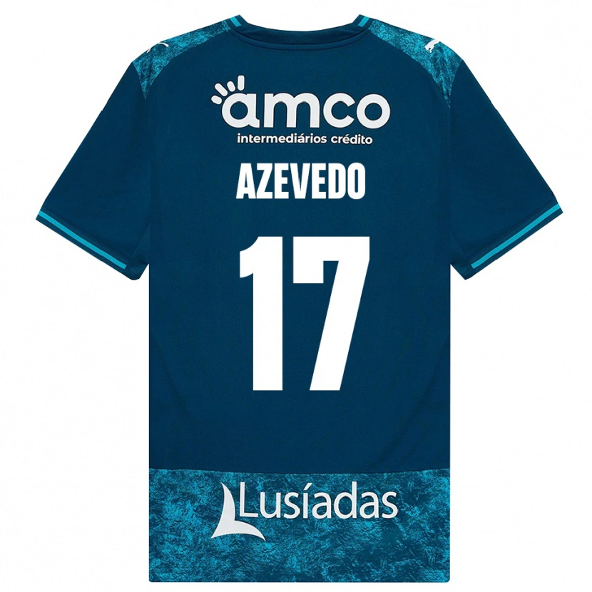 Danxen Herren Mariana Azevedo #17 Dunkelschiefergrau Mitteltuerkis Auswärtstrikot Trikot 2026/27 T-Shirt Österreich