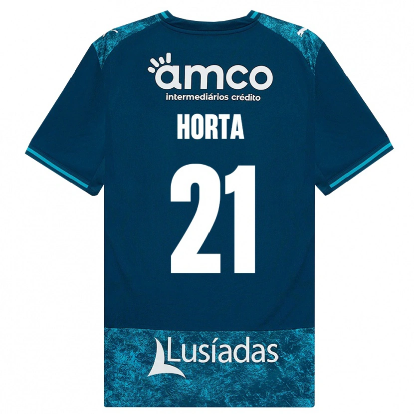 Danxen Herren Ricardo Horta #21 Dunkelschiefergrau Mitteltuerkis Auswärtstrikot Trikot 2026/27 T-Shirt Österreich