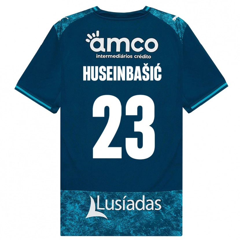 Danxen Herren Denis Huseinbasic #23 Dunkelschiefergrau Mitteltuerkis Auswärtstrikot Trikot 2026/27 T-Shirt Österreich