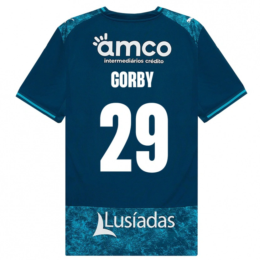 Danxen Herren Jean-Baptiste Gorby #29 Dunkelschiefergrau Mitteltuerkis Auswärtstrikot Trikot 2026/27 T-Shirt Österreich