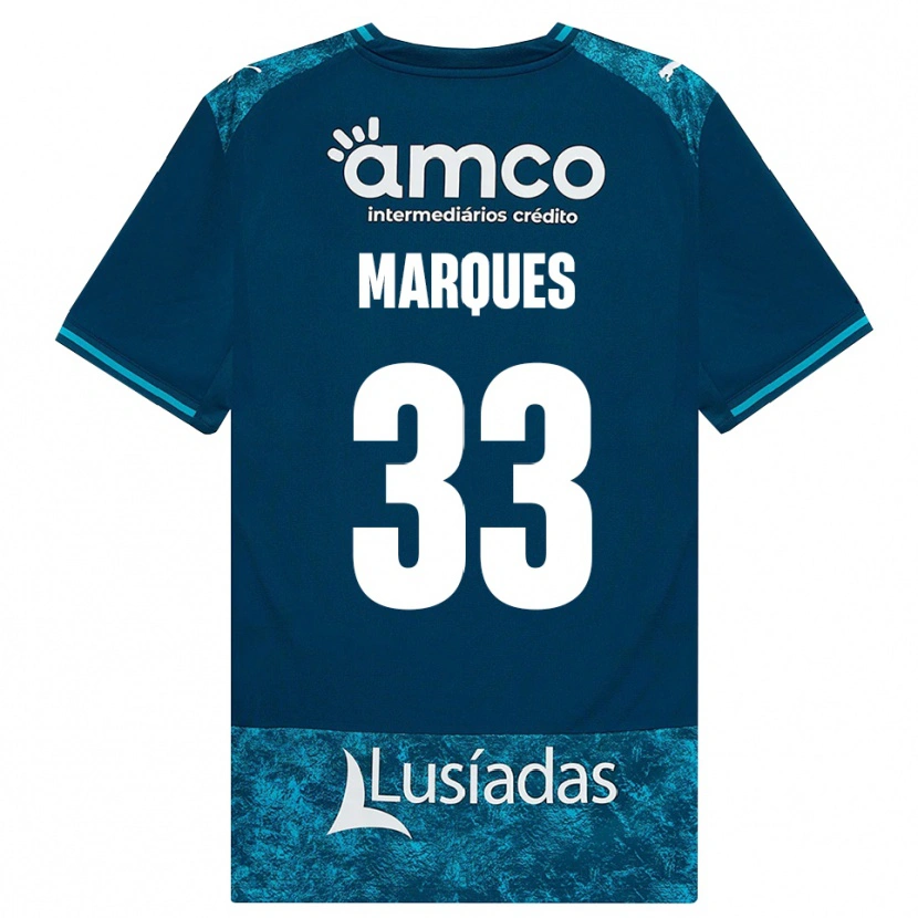 Danxen Herren João Marques #33 Dunkelschiefergrau Mitteltuerkis Auswärtstrikot Trikot 2026/27 T-Shirt Österreich
