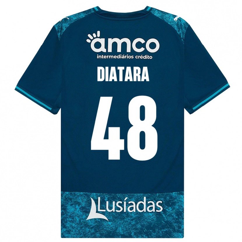 Danxen Herren Samba Diatara #48 Dunkelschiefergrau Mitteltuerkis Auswärtstrikot Trikot 2026/27 T-Shirt Österreich