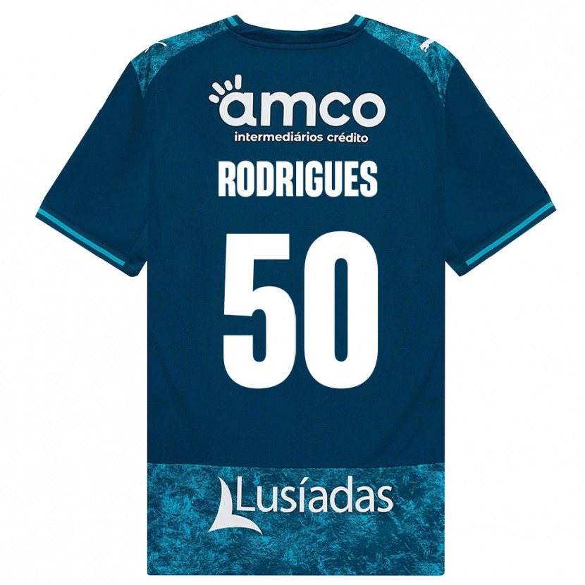 Danxen Herren Diego Rodrigues #50 Dunkelschiefergrau Mitteltuerkis Auswärtstrikot Trikot 2026/27 T-Shirt Österreich