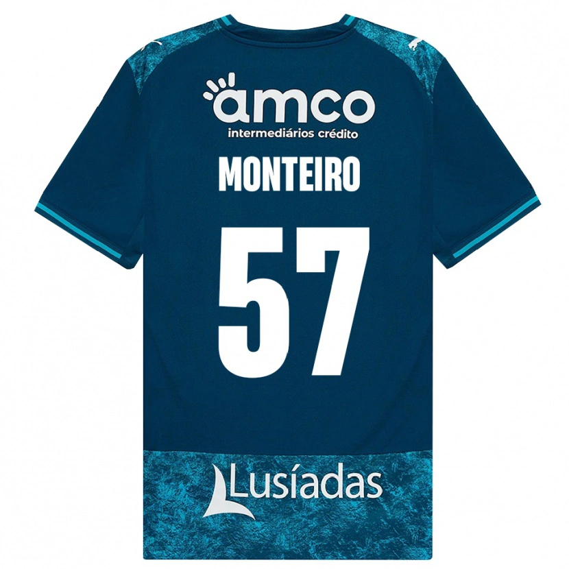 Danxen Herren Jordan Monteiro #57 Dunkelschiefergrau Mitteltuerkis Auswärtstrikot Trikot 2026/27 T-Shirt Österreich