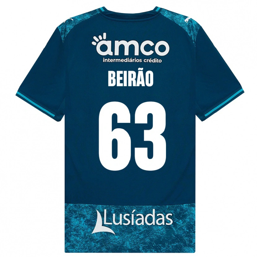 Danxen Herren Rodrigo Beirão #63 Dunkelschiefergrau Mitteltuerkis Auswärtstrikot Trikot 2026/27 T-Shirt Österreich