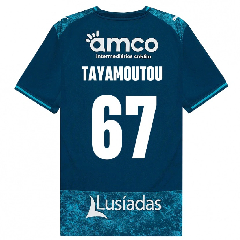 Danxen Herren Enzo Tayamoutou #67 Dunkelschiefergrau Mitteltuerkis Auswärtstrikot Trikot 2026/27 T-Shirt Österreich